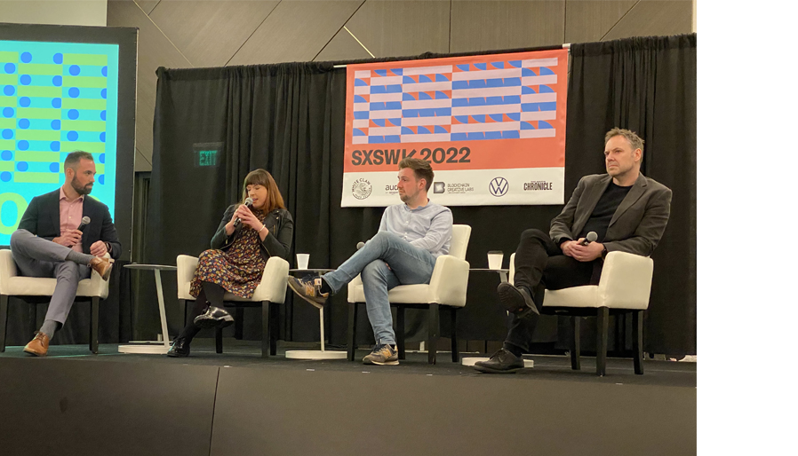 panel of 4 people at SxSW '22